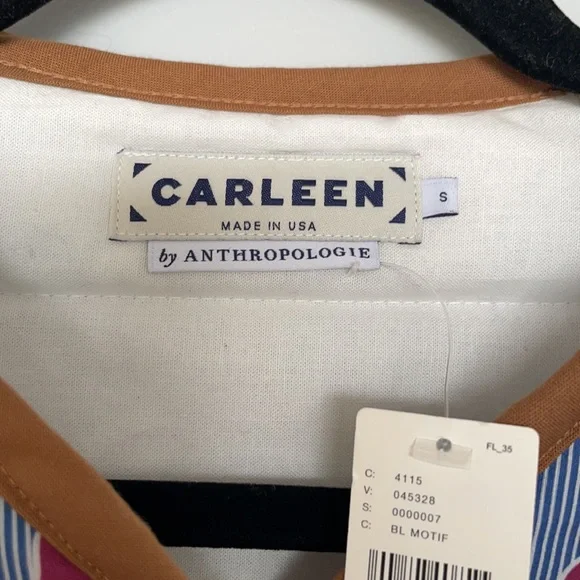 NWT Carleen for Anthropologie Floral Quilted Snap Front Jacket Size Small - Picture 6 of 9